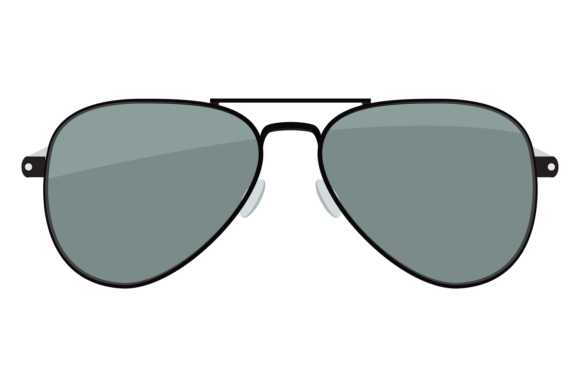 Aviator Sunglasses Color Icon: Black Eye Graphics