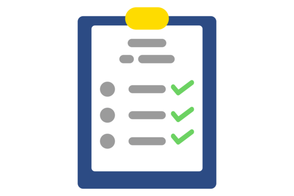 Checklist Color Icon Graphics: Illustrations for Crafters