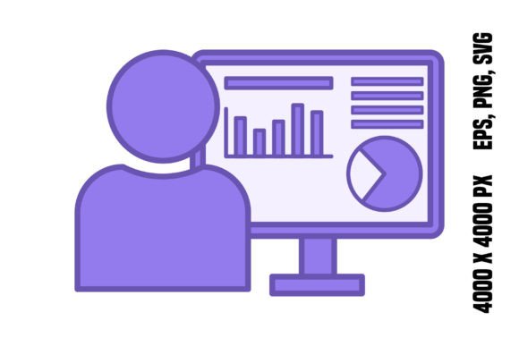 Data Analyst Color Icon: Premium Graphics & Icons for Publishers