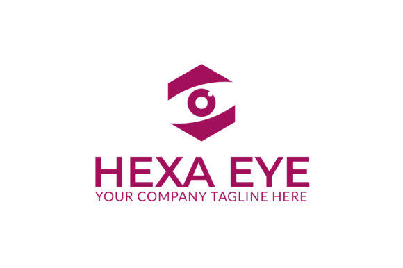 Hexa Eye Logo Template – Variant Color Graphics & Logos