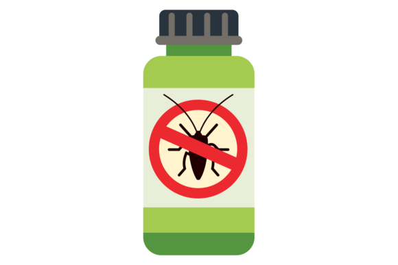 Insect Poison Bottle Color Icon. Pest Co — Graphics & Illustrations