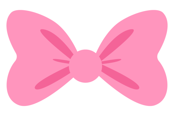 Pink Bow Color Icon: Graphics & Illustrations