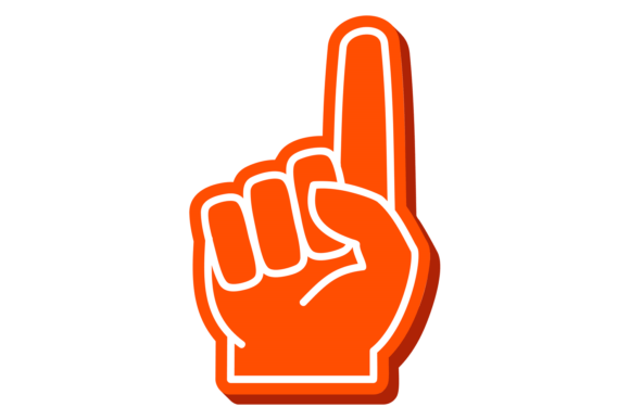 Pointing Finger Foam Hand Gesture Color Graphics