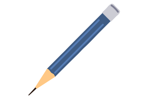 Sharp Pencil Color Icon: Graphics & Illustrations