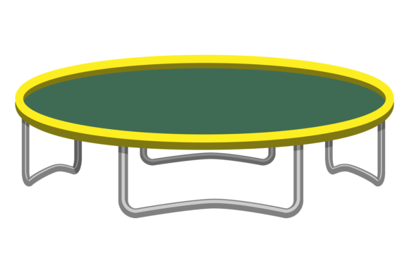 Trampoline Color Icon. Gymnastics Symbol — Graphics for Crafts