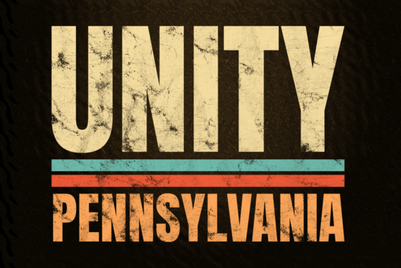 Unity Pennsylvania Retro Color Graphics for Crafts