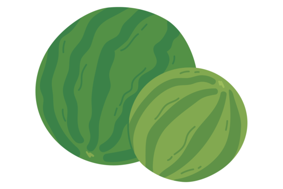 Watermelon Color Icon. Summer Season Rip
